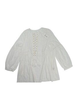 Bamba Gypsy Shirt Dress in White
